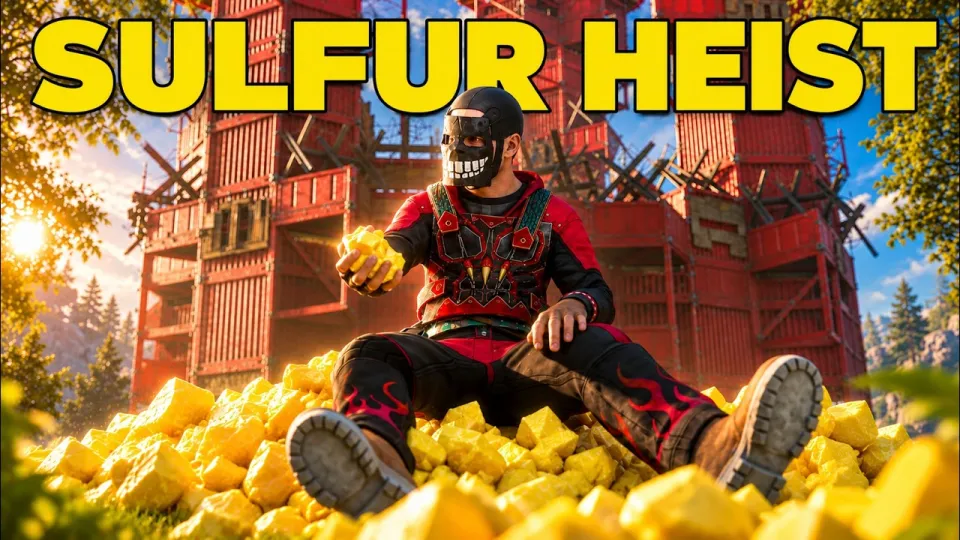 Rust sulfur heist strategy that strips a clan of its entire stash in one night